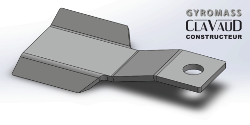 Couteau épaisseur 12 mm 2 trous carrés